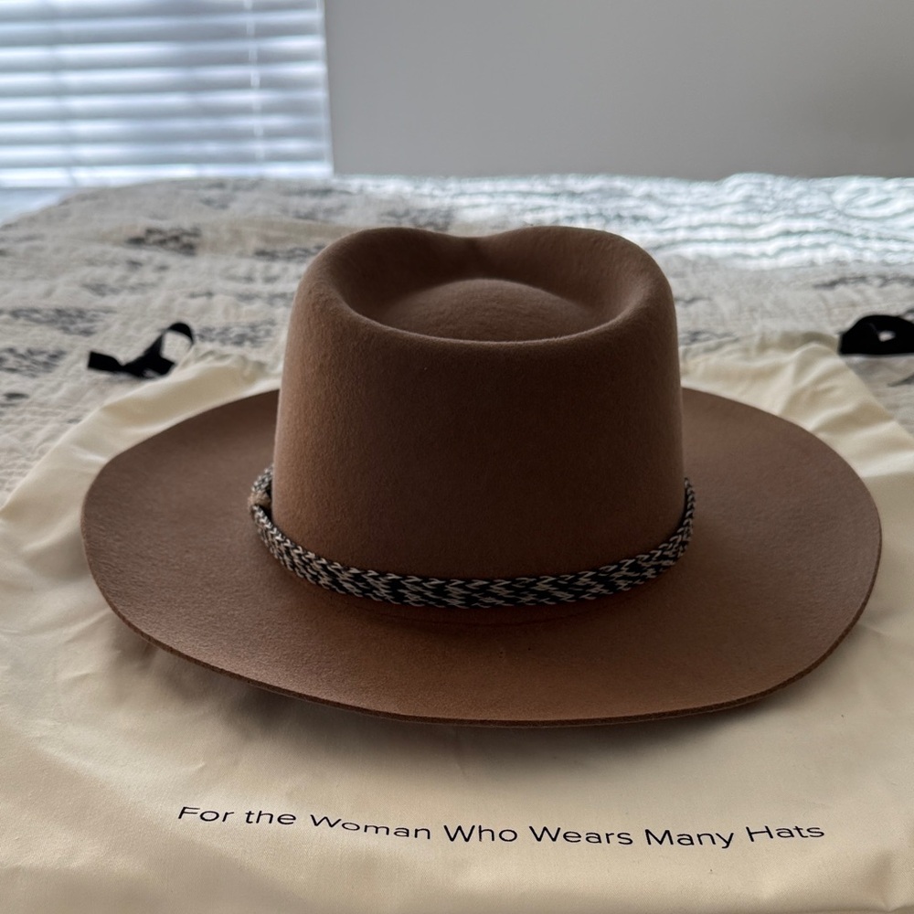 NWT GIGI PIP Tan Women's Hat with Braided Band - Picture 3 of 5